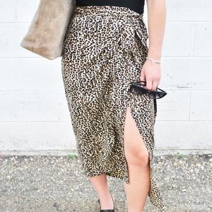 Brunette the label X Kay Resort wrap skirt